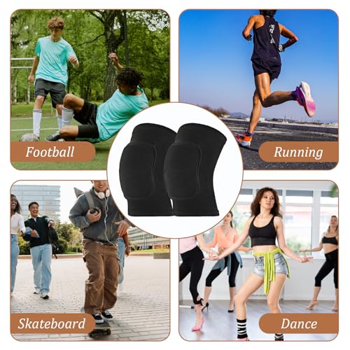 COMNICO 4 Pairs Volleyball Knee Pads for Dancers Protective Knee Brace