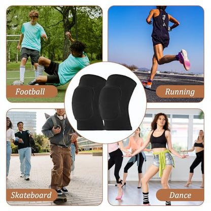 COMNICO 4 Pairs Volleyball Knee Pads for Dancers Protective Knee Brace