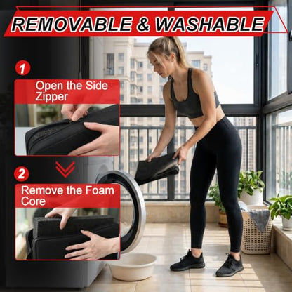 Square Hip-Thrust Pad Protective Extra Thick Foam pad for Barbell Weightlifting Hip Thrusts and Glute Bridges Workouts Home Gym Equipment - color: Black