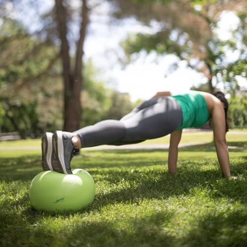 OPTP Soft Movement Ball – Green Inflatable Exercise and Pilates Ball, 12" | For yoga & core stability, soft density inflatable physical therapy ball featuring easy-grip texture, Latex & phthalate free