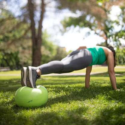 OPTP Soft Movement Ball – Green Inflatable Exercise and Pilates Ball, 12" | For yoga & core stability, soft density inflatable physical therapy ball featuring easy-grip texture, Latex & phthalate free