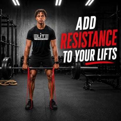 Heavy Thick Resistance Bands Set of 4, 5X Thicker, Short Monster Band, Deadlift Band, Loop Resistance Booty Bands for Glute Activation, Strength Training, Deadlifts, Squats & Warm-Up - color: Red, Purple, Green, Black