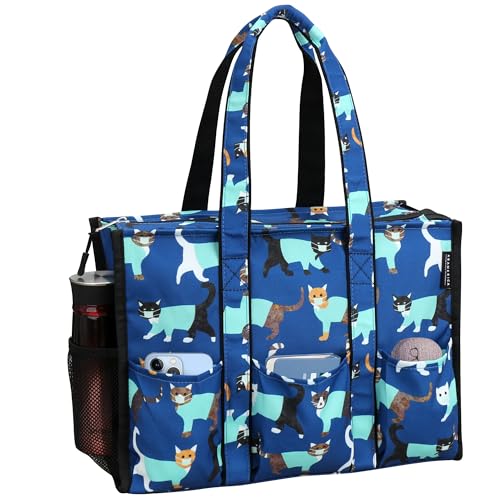 HoogaLife Nurse Bag for Work with Multiple Pockets, Waterproof Tote Organizer for Medical Supplies - color: Dog, size: Large
