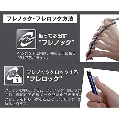 Tombow Mechanical Pencil, Monograph 0.5mm, Neon Orange (DPA-134D) - color: Neon Orange