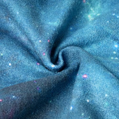 Eunzel Hot Yoga Mat Towel with Grip Dots, Printed Design 72" x 24" | Grip Dot Non Slip, Printed Microfiber Design, Sweat Absorbent, Hot Yoga & Pilate - color: Galaxy