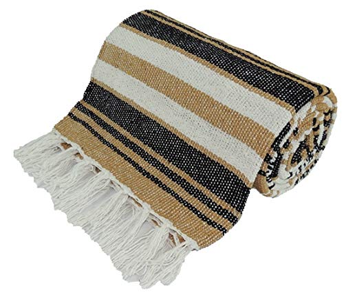 Kakaos Traditional Yoga Blanket. (Natural) - color: Natural
