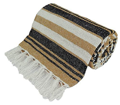 Kakaos Traditional Yoga Blanket. (Natural) - color: Natural