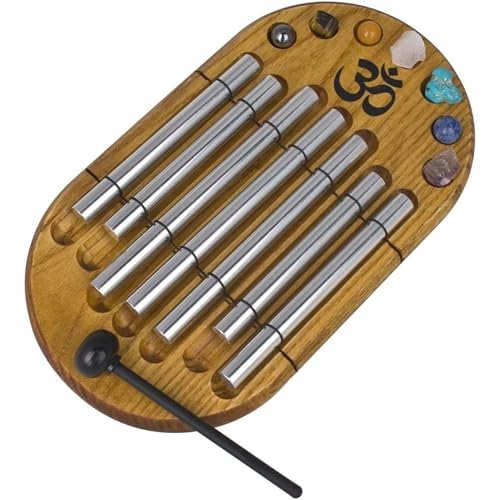 Woodstock Wind Chimes for Meditation, Yoga, Awareness, Relaxation, Metaphysical 11" Zenergy Chakra Chime Gifts (CC7Z)