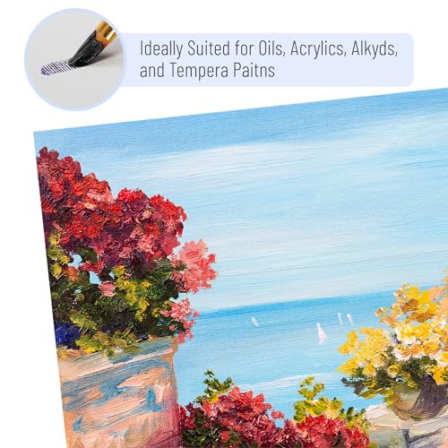 Mr. Pen- Canvas Panels, 2 Pack, 12x16 Inches | Triple Primed for Oil & Acrylic Paints, Canvas Boards for Painting, Painting, Blank Canvas for Painting, 3mm Thickness - size: 12x16 Inches, 2 Pack