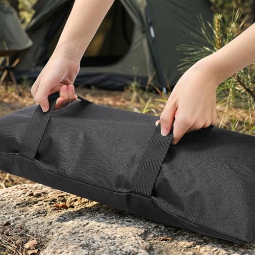 Peohud 200 LBS Sand Bags for Weight, 4 Pack Fillable Sandbags for Umbrella Base, Weatherproof Heavy Duty Weight Bags for Furniture Outdoor Garden Poolside Cantilever Umbrella Stand Accessories