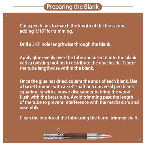 9 Pcs Bolt Action Pen Kits with Mandrel Slimline Turning Supplies Woodturning Ballpoint Gift Kit Bolt Bullet Pens for Men Woodturning DIY Gift (Silver, Gold, Gun Gray)