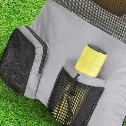NATURAL STYLE Mesh Drawstring Gym Swim Beach bag, Large Waterproof Pool Sports Backpack for Swimming Gear Workout Yoga Travel - color: Grey
