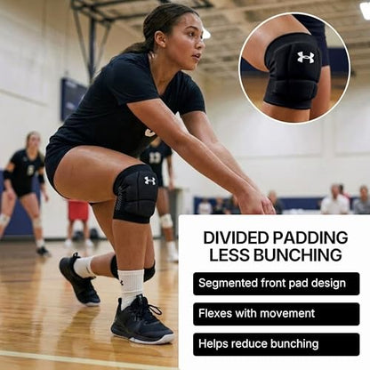 Under Armour Volleyball Knee Pads, Set of 2 - color: Black, size: Youth