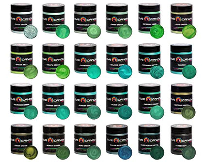 Eye Candy Pigments Premium Green Mica Powder - Peace Lilly (50gr) - for Epoxy, Resin, Soap, Paint, Woodworking, Acrylic Pouring, Bath Bombs, Fishing Lures - DIY Arts and Crafts Additive - color: Peace LIlly