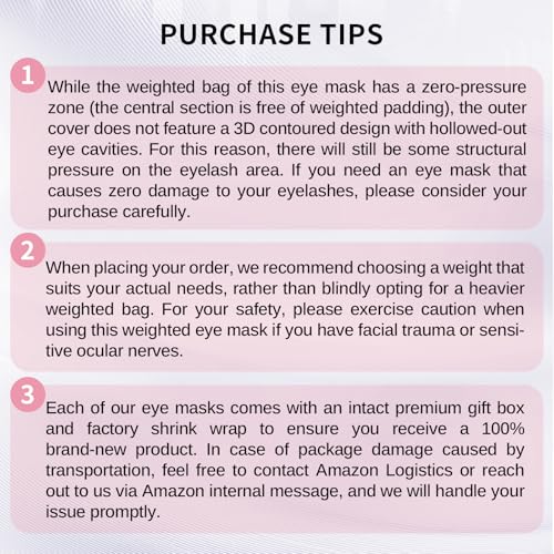 Lyocell Weighted Sleep Eye Mask for Women Men, 5.3oz & 7oz, Removable Washable Weighted Bag, Light Blocking Eye Cover, Soft Eye Shade for Travel Essentials, Office Naps, Gift,Pink - color: Pink