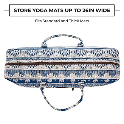 Mount Adams Yoga Mat Bag, 26"x8"x8", Fits Mats up to 74"x26"x6mm - color: Majestic