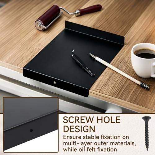 Inking Plate, Bench Hook Inking Plate Block Printing Kit Carving Printmaking Tools with Screw for Block Printing Carving