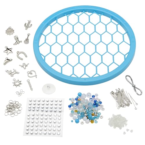 RoseArt Beaded Expressions Country Cool DIY Beaded Sun Catcher Craft Kit - Create Sparkling Country-Style Designs with Charms & Beads – Bead, Design & Display, Ages 8+ - style: Country Cool
