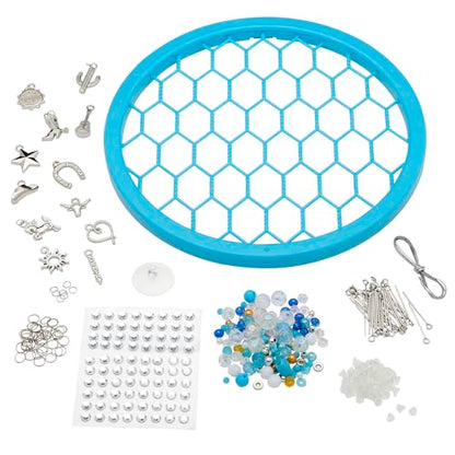 RoseArt Beaded Expressions Country Cool DIY Beaded Sun Catcher Craft Kit - Create Sparkling Country-Style Designs with Charms & Beads – Bead, Design & Display, Ages 8+ - style: Country Cool