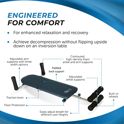 Stamina Products InLine Back Stretch Bench System, Blue Gray