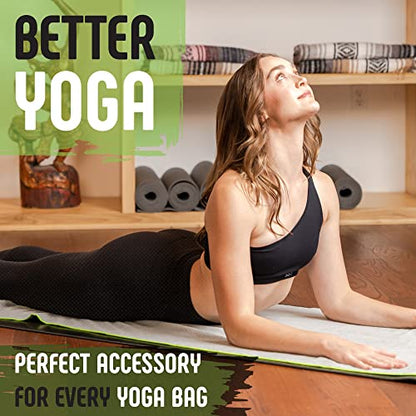 Gradient Fitness Yoga Towel for Yoga Mat, Non Slip Hot Yoga Towel, Manduka Yoga Towel, Hot Yoga Mat Towel, Yoga Mat Cover, Yoga Toes Towel, Washable Yoga Mat, Nonslip Yoga Towel, Microfiber Towels