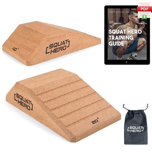 Cork Squat Wedge Block, Pack of 2