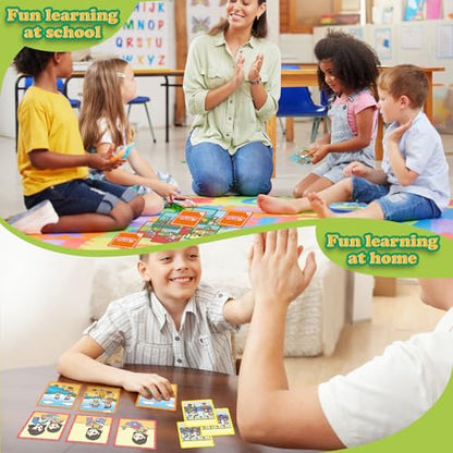 Kasfalci Sequencing Cards, Sequence Game for Kids, Speech Therapy Materials for Autism, Improve Storytelling,Social Skills, Sentence Building, Preschool Learning Activities for Classroom & Homeschool - style: 3-Scene Sequencing Cards