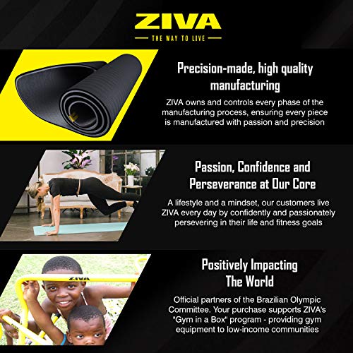 ZIVA TPE Yoga Mat 5mm - color: Black