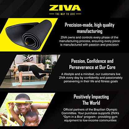 ZIVA TPE Yoga Mat 5mm - color: Black