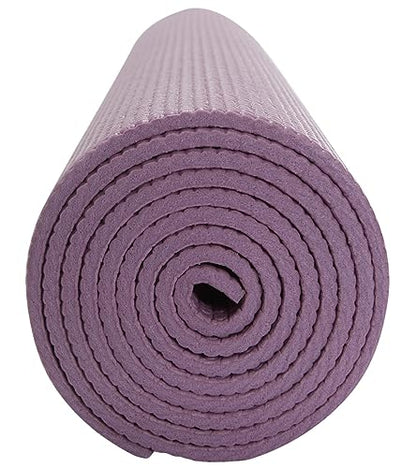 Everyday Yoga Deluxe Mat, Spacious 72"x24" Non-Slip, 3-5mm Extra Thick - color: Lilac, size: 5mm Thick
