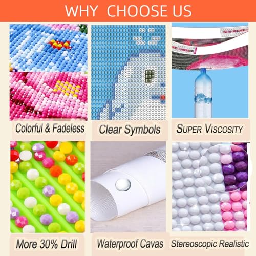 Axquilon Inspirational Diamond Art Kits for Adults 16x12inch | Diamond Painting Kits for Beginners, 5D Daisy Round Full Drill Gem Art for Adults, Paint by Diamonds Pictures DIY Crafts Kits - color: Daisy