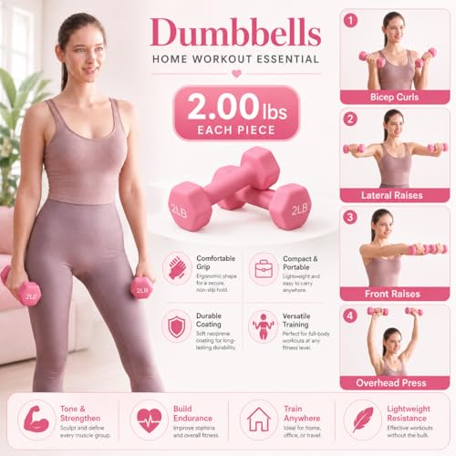 Home Pilates Kit Pilates Equipment Set for Women, Pilates Essentials Kit - color: Pink - 13 Pieces Kit