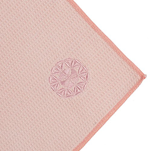 Shandali Hot Yoga Towel - Mat-Sized, Microfiber, Super Absorbent, Anti-Slip, Injury Free, 24" x 72" - Best Bikram Yoga Towel - Exercise, Fitness, Pilates Gear - color: Sakura Pink