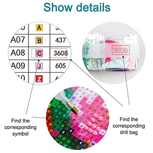 Muzagroo Art 4 Pack 5D Diamond Painting Kits for Adults DIY Diamond Art Kits 4 Seasons Trees Wall Art for Living Room Adults Crafts Diamond Dot Gem Art Kits for Beginners - color: 02-4 Seasons