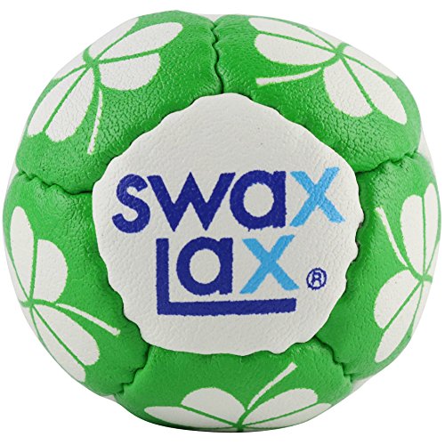 SWAX LAX Lacrosse Training Ball - Indoor Outdoor Practice Less Bounce & Rebounds - color: Shamrock