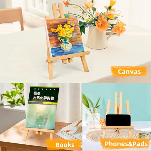 20 Pack 11.8" Wooden Easel, Easel Stand for Painting | Tabletop Easel for Artist/Students/Beginners, Portable Canvas Photo Picture Sign Holder - style: 11.8‘’- 20 PK