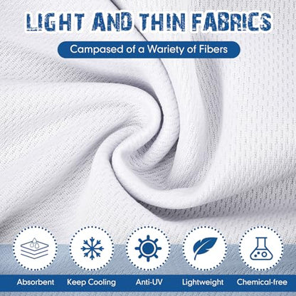 BBTO 100 Pack Cooling Towel Bulk - color: White, size: 32 x 12 Inch