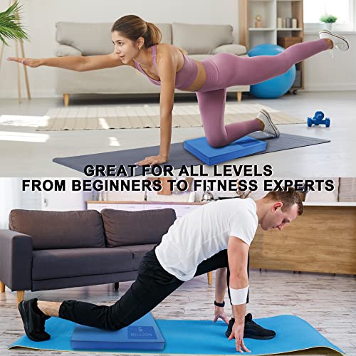 Foam Balance Pad,5BILLION Stability Pad for Physical Therapy,Non-Slip Exercise Balance Pad for Balance workouts,Yoga Knee Pad for Gym Fitness Stretching Pilate - size: Blue-XL