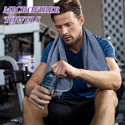 Peryiter 9 Pcs 9 Pcs Microfiber Gym Towels for Men and Women
