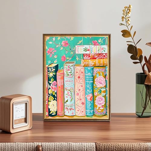 igoodom Books Diamond Art Kits for Adults, DIY Wall Decor | Diamond Painting Kit - Sparkling Full Drill Design Perfect for Home Decor, Holiday Gifting, And Relaxing Crafting 12x16inch - color: MZ1886, size: 11.8x15.7in(30x40cm)