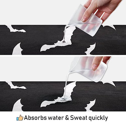 Yoga Mat Towel Halloween Bats, 73" x 27" - color: Multi208