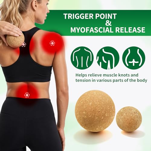Cork Massage Ball -Trigger Point Ball for Fascia and Myofascial Release