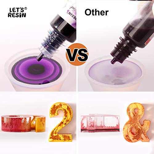 Bundle Set of 26 Colors Alcohol Ink for Epoxy Resin and 16 Color Epoxy Resin Paint Pigment