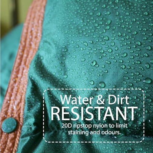 Horizon Hound Down Camping Blanket 650 Fill Power - Ultralight Backpacking Quilt (1lb 6oz) Warm & Water-Resistant 20D Nylon Shell for Outdoors, Camping, Hiking, Travel, & Stadium - Packable - color: Green