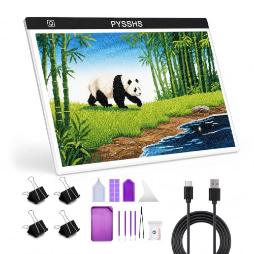 A3 LED (16.7''x 12.7'') Light Pad for Diamond Art, USB Powered 3 Brightness Levels with Clips & Diamond Art Painting DIY Kits, Accessories for Tracing, Drawing, Sketching, Animation - size: A3 (Light Pad)