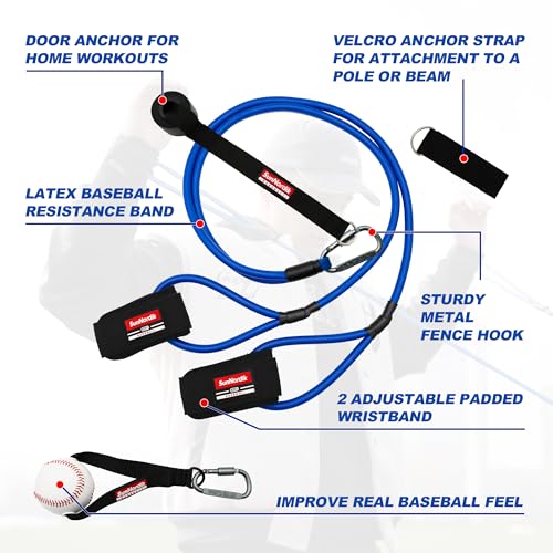 SunNordik Resistance Bands for Pitchers with Carry Bag - size: 30LB (College Level)