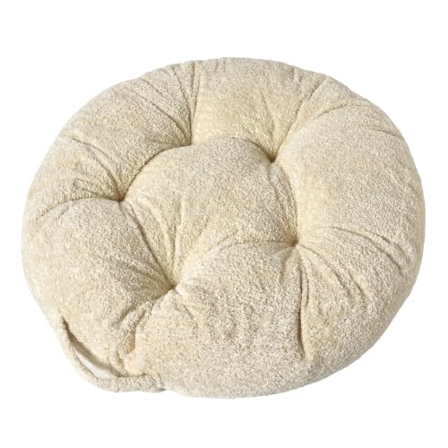 Floor Cushion Pillow, Portable Large - color: Round, Fog