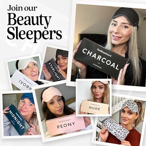 TheSleepGuard Pure Silk Sleep Mask [100% 6A Mulberry Silk, 22 Momme] Light Blocking Travel Essentials. Eye Masks for Sleeping. Black Oeko-Tex Blindfold. Eye Covers for Men & Women - color: Charcoal Grey