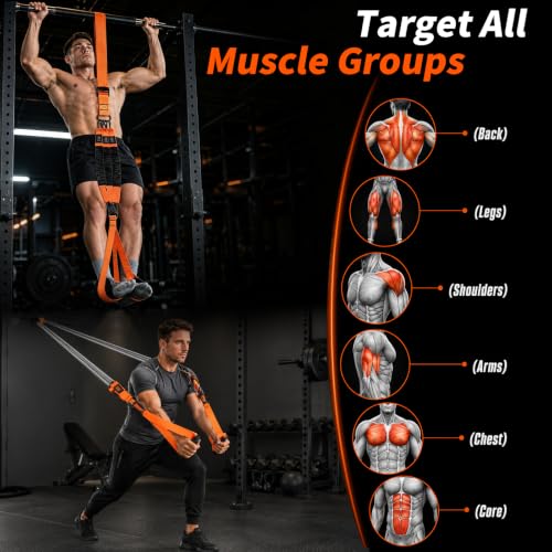 2-in-1 Pull Up Assistance Bands & Heavy Duty Resistance Band Combo Set