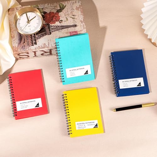 FLYING EAGLE Small Spiral Notebooks 4x6,Wide Ruled Mini Journal,60 Pack | 4 Color 234 Sheets/468 Pages, Small Pocket Notebooks for School Work Notes, ideal for journals, meeting notes, travel - color: 60 Packs